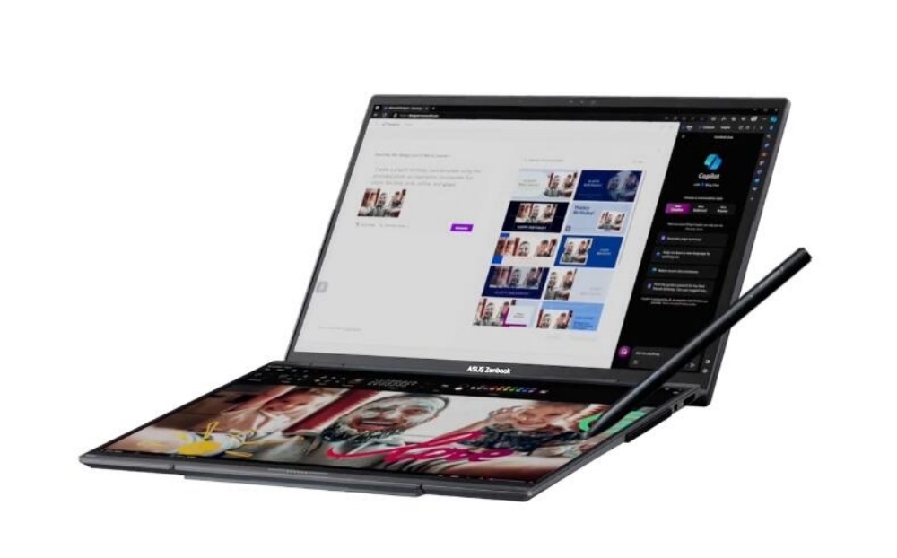 Asus华硕推出全新Zenbook DUO双屏笔记本：支持120Hz高刷