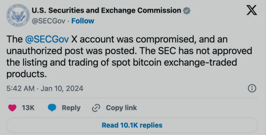 SEC假消息引发比特币市场动荡，10亿美元ETF资金或涌入