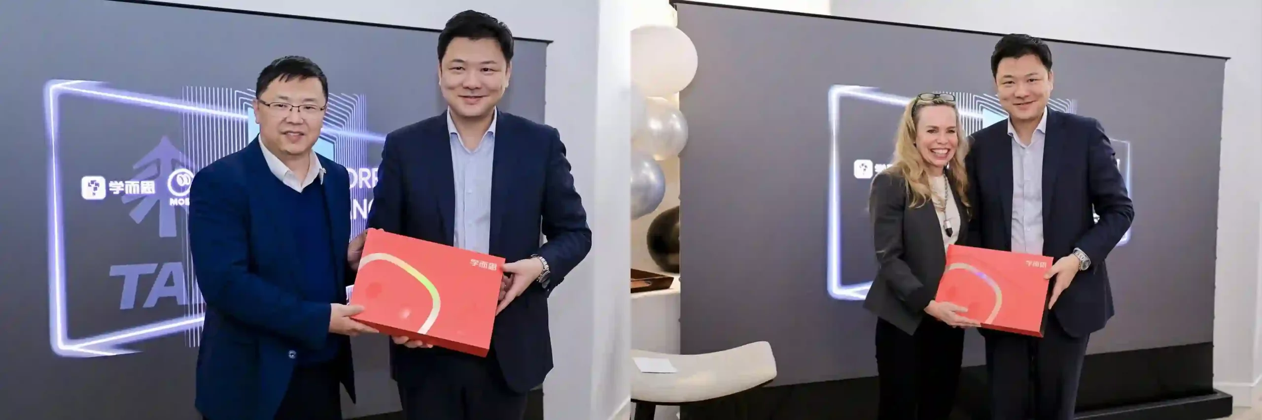 CES现场老外学写中国汉字 学而思学习机带动中华文化传播