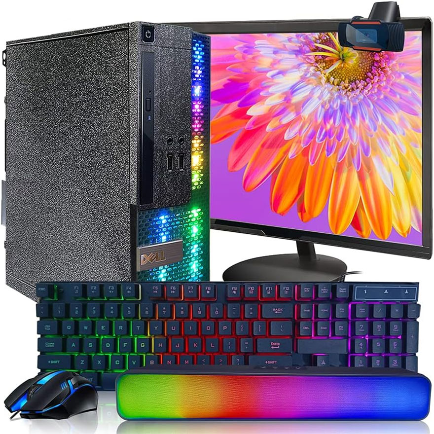 翻新版戴尔Dell PC 黑色宝盒 RGB 台式机在美国亚马逊可以省71.7美元，仅售258.29美元！