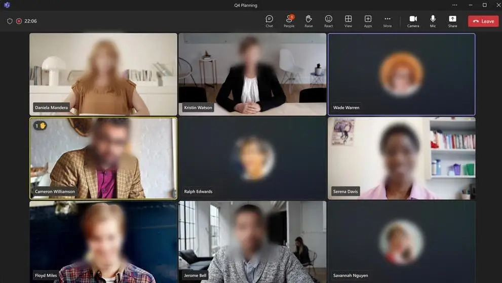 微软Microsoft为Teams应用带来大更新：界面更清晰，参会者人数翻倍