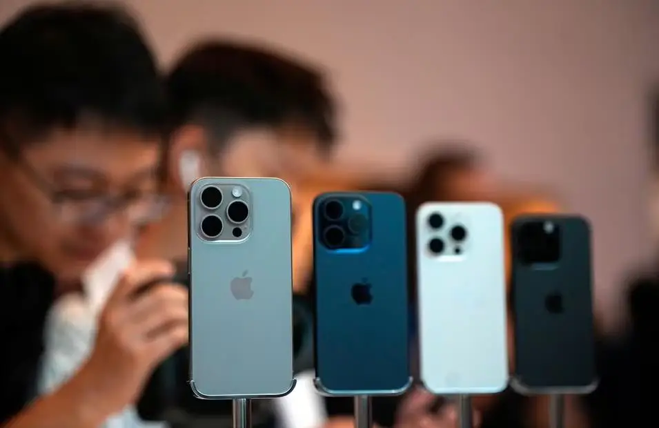 苹果Apple第四季度在中国智能手机出货量下降2.1%