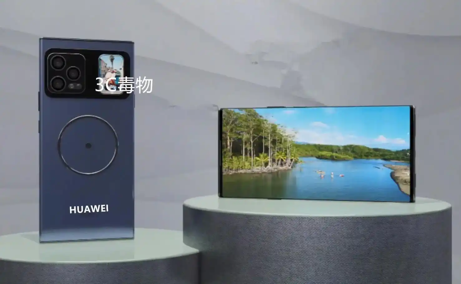 疑似华为HUAWEI P70 Pro手机外观曝光：采用方形副屏设计