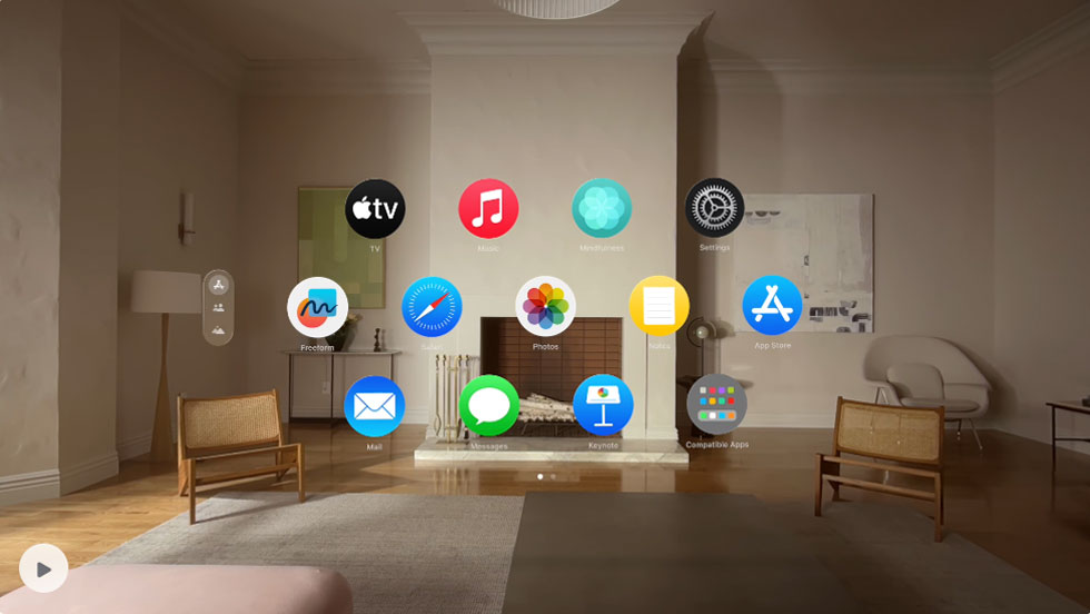 苹果Apple Vision Pro 引领全新空间体验：600多款专享应用震撼上线