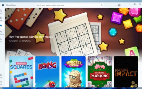 Windows 11微软商店Microsoft Store推出“即时游戏”功能