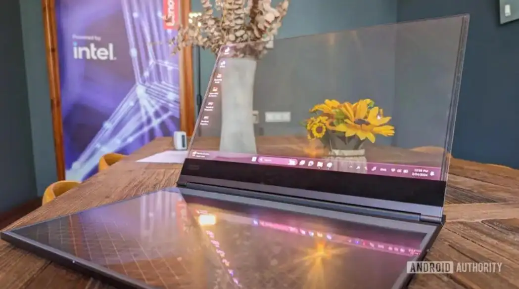 MWC 2024：联想发布透明显示屏ThinkBook笔记本电脑概念