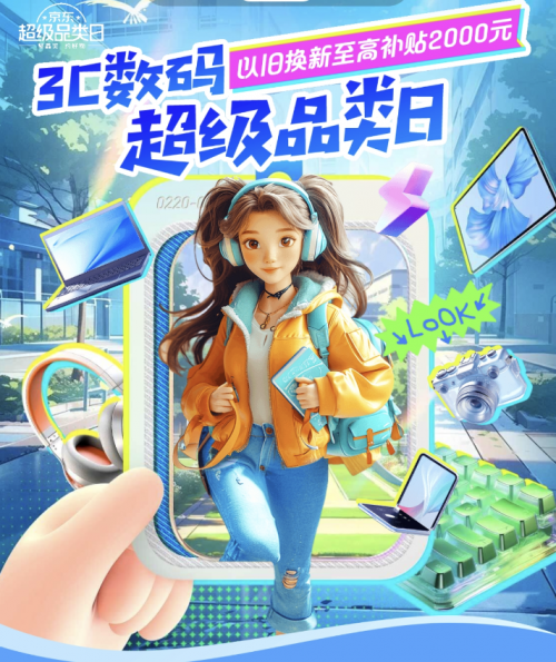 京东3C数码超级品类日开启 大牌电脑、手机、数码等爆款享至高24期免息