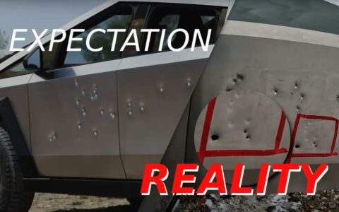 特斯拉Cybertruck防弹测试：多数亚音速子弹无效，超音速子弹可穿透