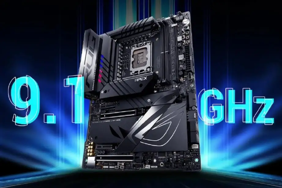 英特尔Intel Core i9-14900KS刷新超频世界纪录，ROG主板助力突破9.1GHz大关