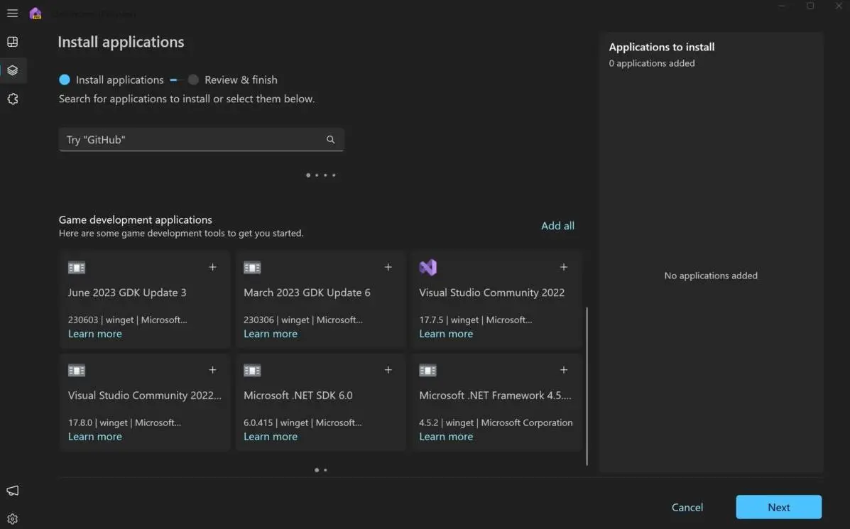微软Dev Home迎来重大更新！全新Game Dev扩展程序震撼上线
