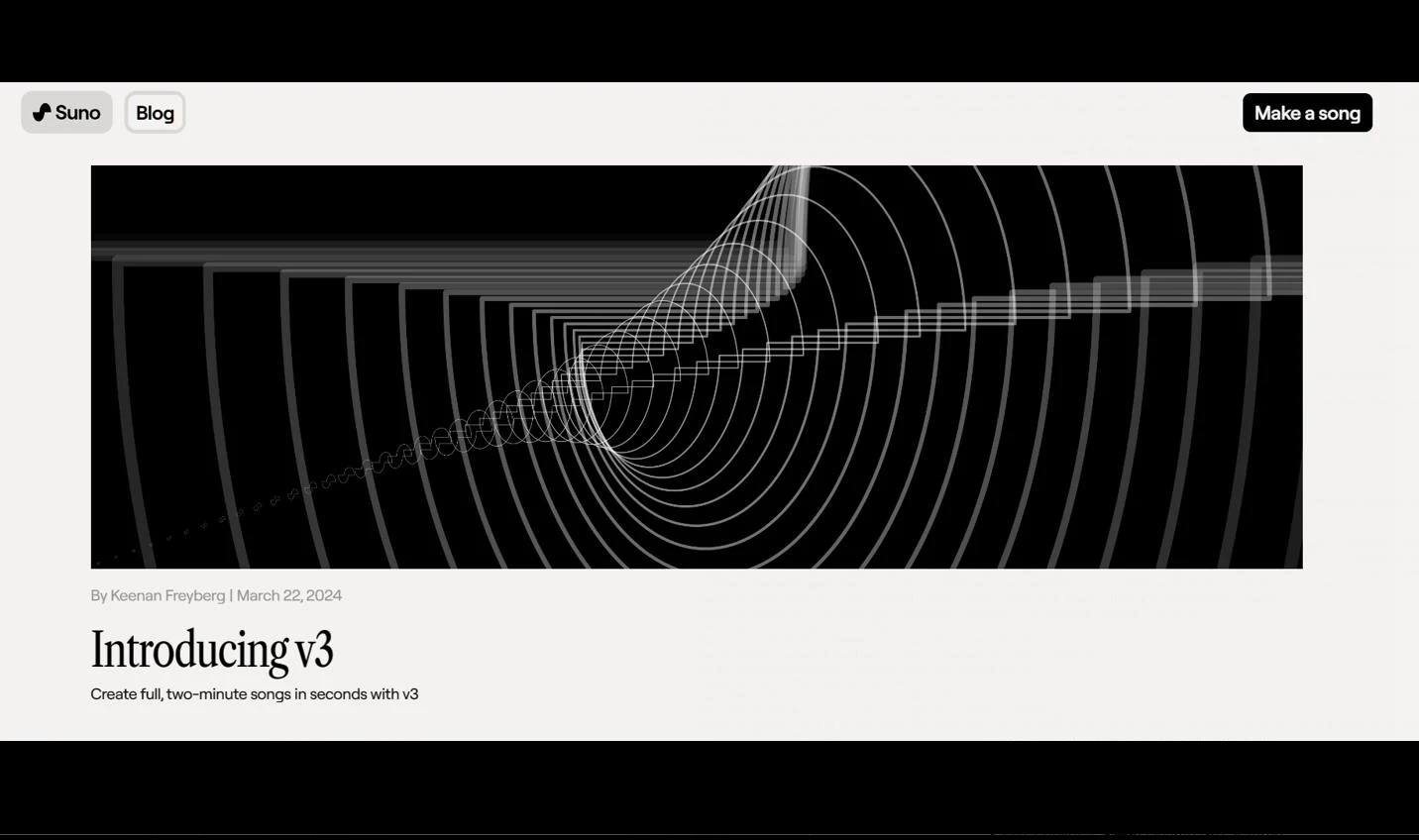 AI初创公司Suno发布创新音乐生成工具Suno V3：数秒创作广播级歌曲，免费开放体验