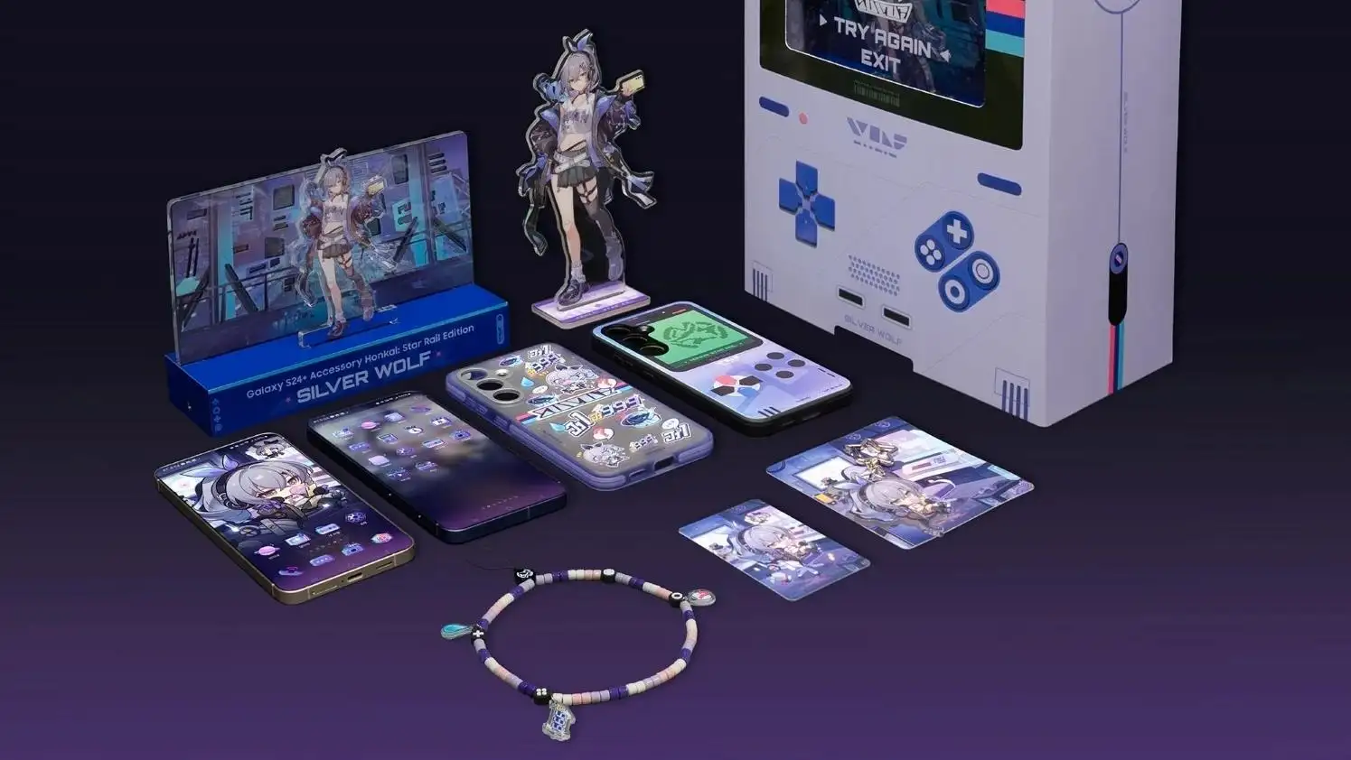 三星携手《崩坏：星穹铁道》推出银狼限定版Galaxy S24+手机配件