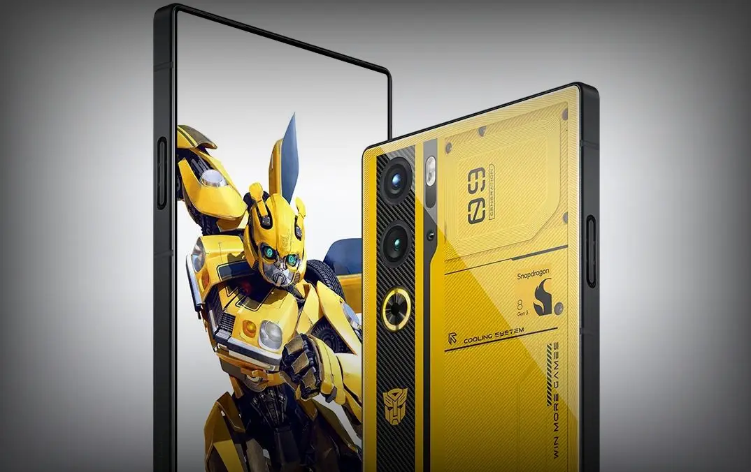 红魔Red magic 9 Pro+大黄蜂限量版外观公布，黑黄撞色设计引关注