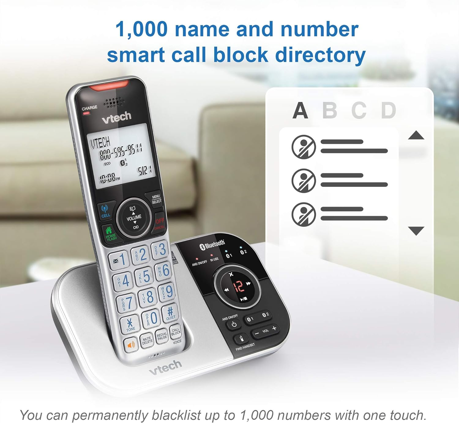 VTech VS112-4 DECT 6.0美国亚马逊限时特惠，仅售65.87美元！