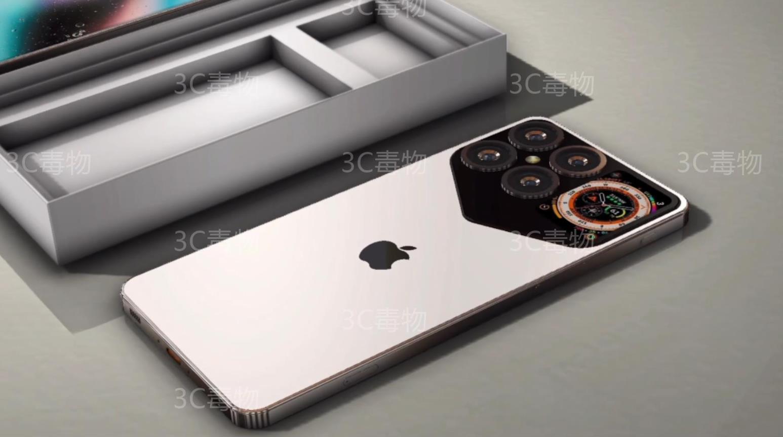 苹果Apple iPhone16Pro全新设计曝光：五边形相机模组与钟表副屏引关注
