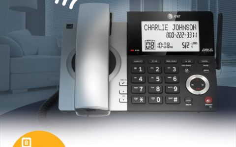 AT&T CL84107 DECT 6.0电话机：亚马逊美国限时优惠，仅售61.99美元