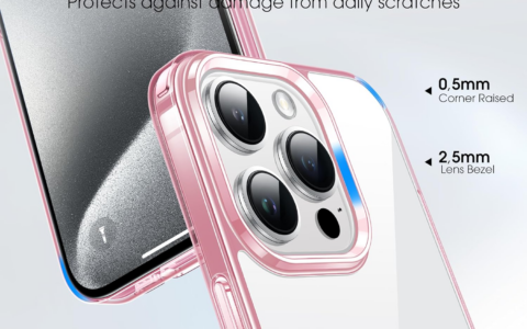 CASEKOO iPhone 15 Pro Max透明手机壳：美国亚马逊限时特惠，原价19.99美元，现价仅需16.99美元！