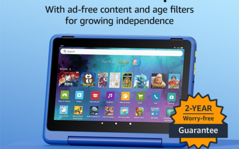亚马逊全新Fire HD 10 Kids Pro平板电脑，6-12岁专用，现仅售149.99美元，享受40美元折扣！