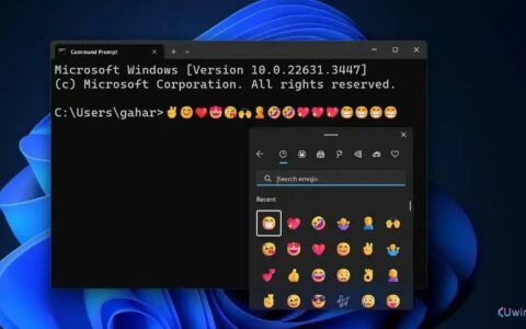 微软Windows 11更新增强Terminal应用，支持Emoji表情符号