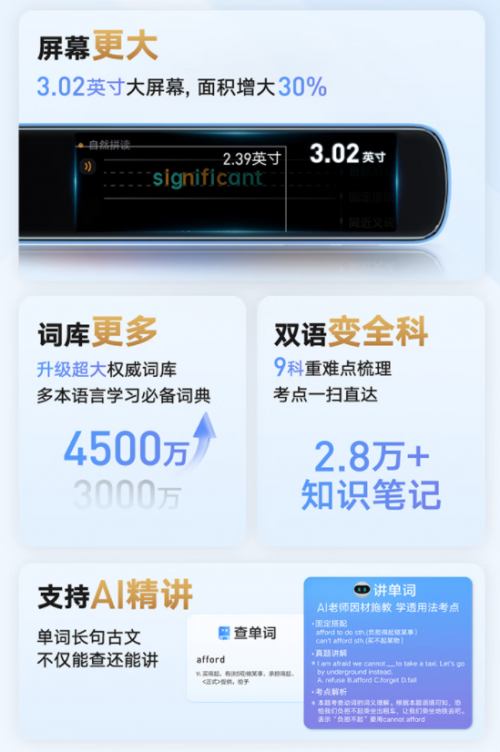 有道词典笔S6 Pro在京东抢先首发 售价599元下单加送定制耳机原装保护膜