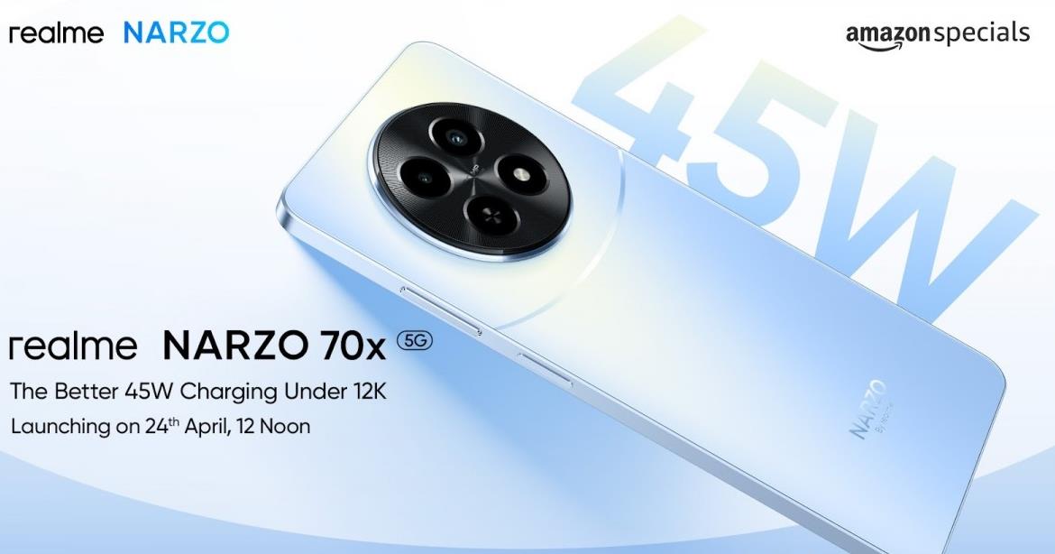 Realme Narzo 70x 5G发布时间确定，价格亲民配置强大