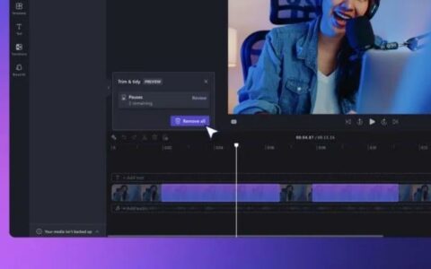 微软Clipchamp视频编辑工具推出AI新功能：快速清理无声部分内容