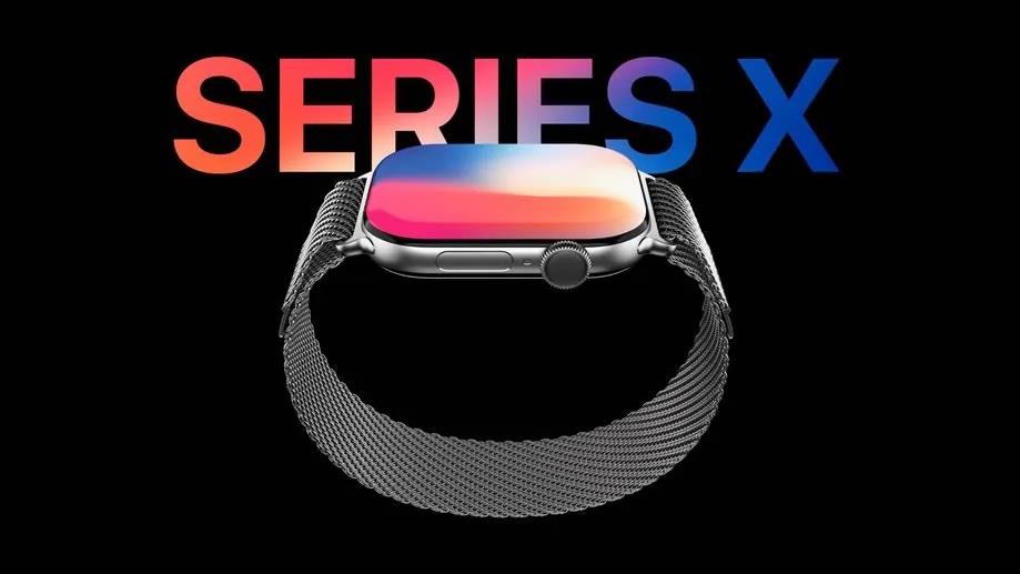 苹果Apple Watch X渲染图曝光：全新设计或搭载睡眠呼吸暂停与血糖监测功能