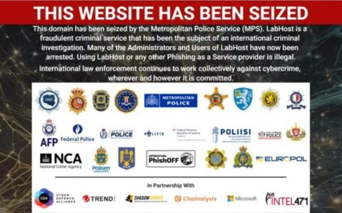 全球警方联手破获黑客平台LabHost：37名嫌犯落网，涉案金额达117.3万美元