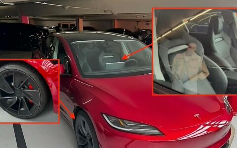 特斯拉新款Model 3 Performance或命名为Ludicrous，高性能版实拍图曝光