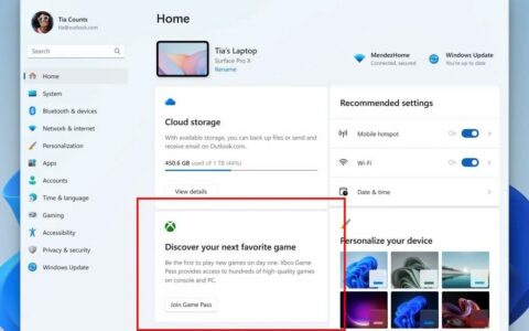 微软发布Windows 11 Dev预览版更新：增设XGP推广卡片，并修复大量Bug