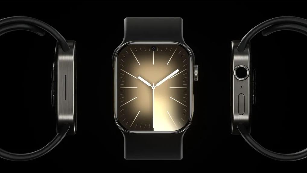 苹果Apple Watch X渲染图曝光：配备800万像素打孔摄像头，支持血压监测
