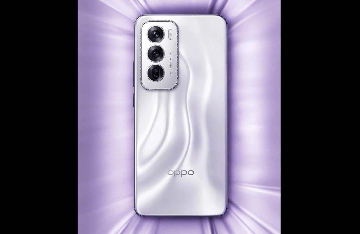 OPPO Reno 12系列手机外观揭晓：小直屏设计搭配银紫配色