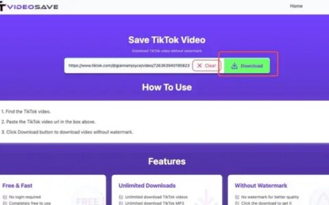 如何无水印下载TikTok上的视频？