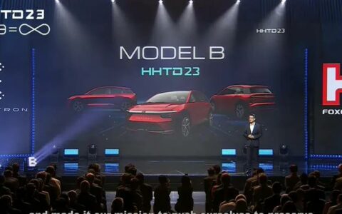 鸿海董事长刘扬伟宣布：Model B电动车预计今年底至明年初接受预订
