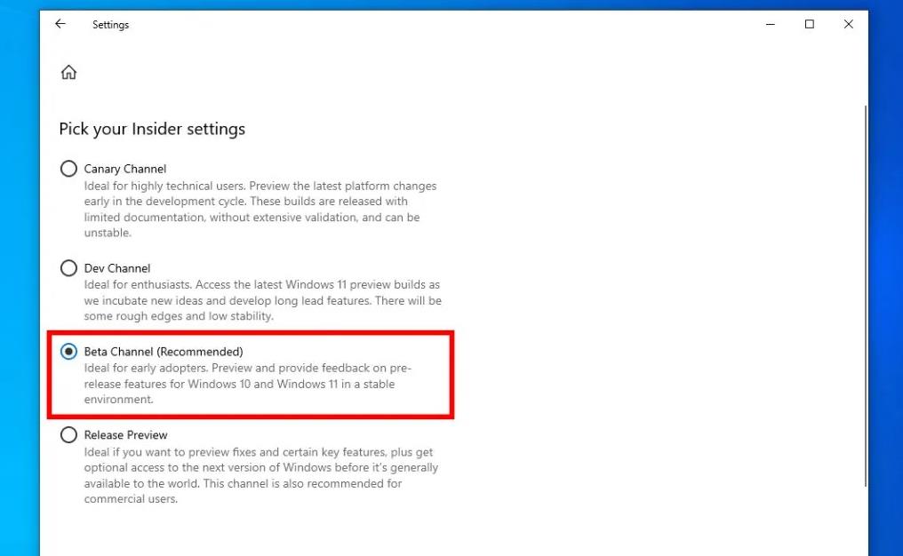 微软开放Windows 10 Beta频道供Windows Insider项目成员测试新功能