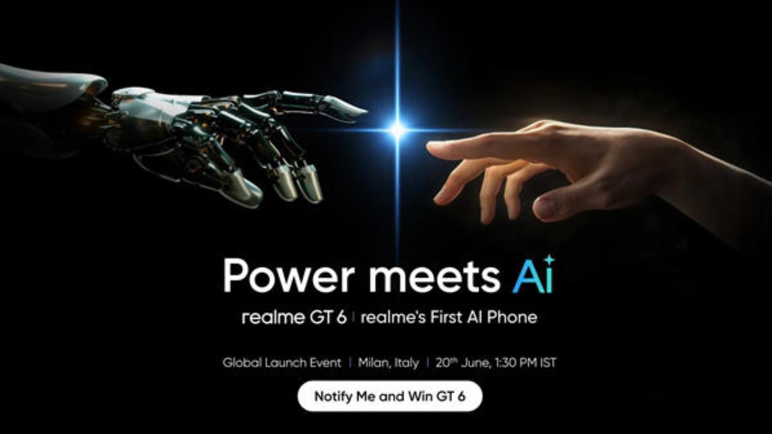 realme GT 6官宣：6月20日全球发布，AI功能成亮点