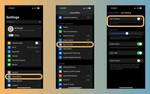 iOS 18新功能探索：iPhone眼动追踪的开启与使用体验