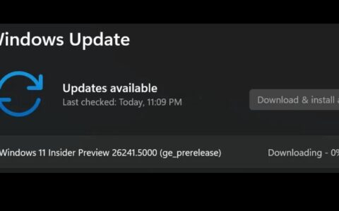 微软发布Windows 11 Build 26241预览版：优化任务栏与文件管理器，提升通知体验