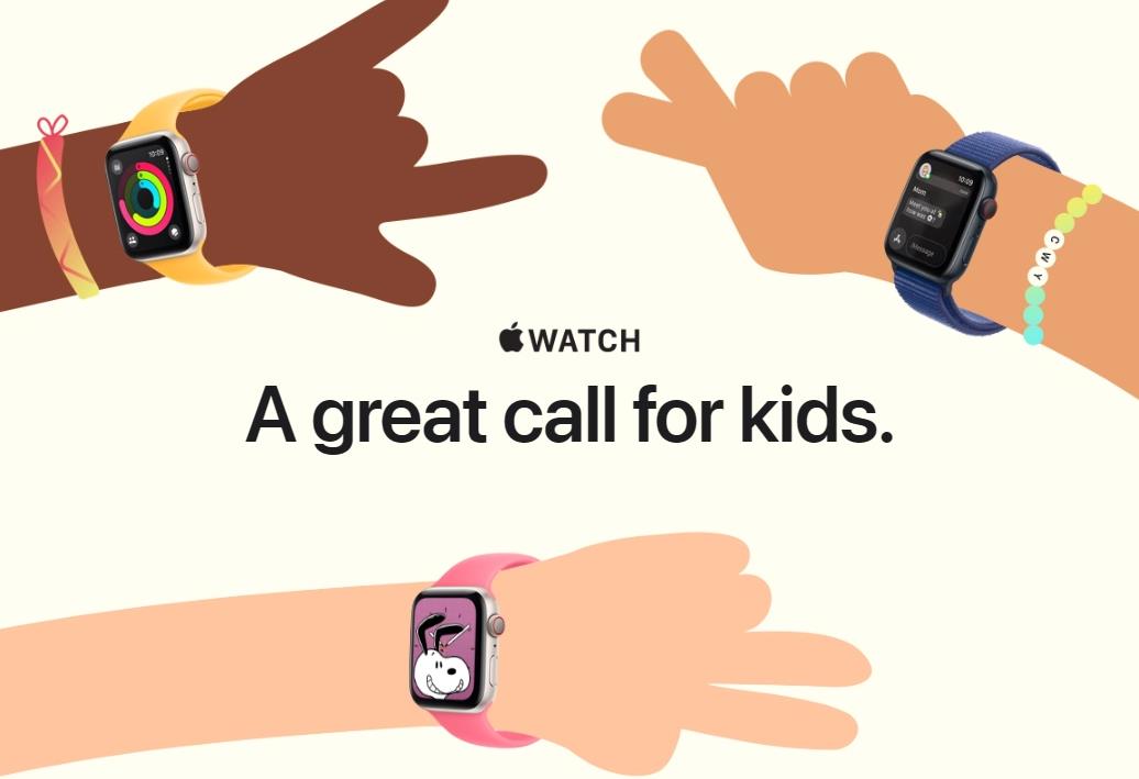 苹果官网力推Apple Watch SE 2，专为儿童用户打造全新体验