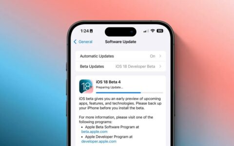 苹果iOS/iPadOS 18 Beta 4正式发布：新增CarPlay壁纸，优化多项功能