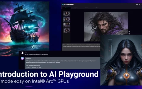 英特尔发布 AI Playground 开源软件：支持在锐炫 Arc 显卡本地运行 AI 图像生成与聊天机器人