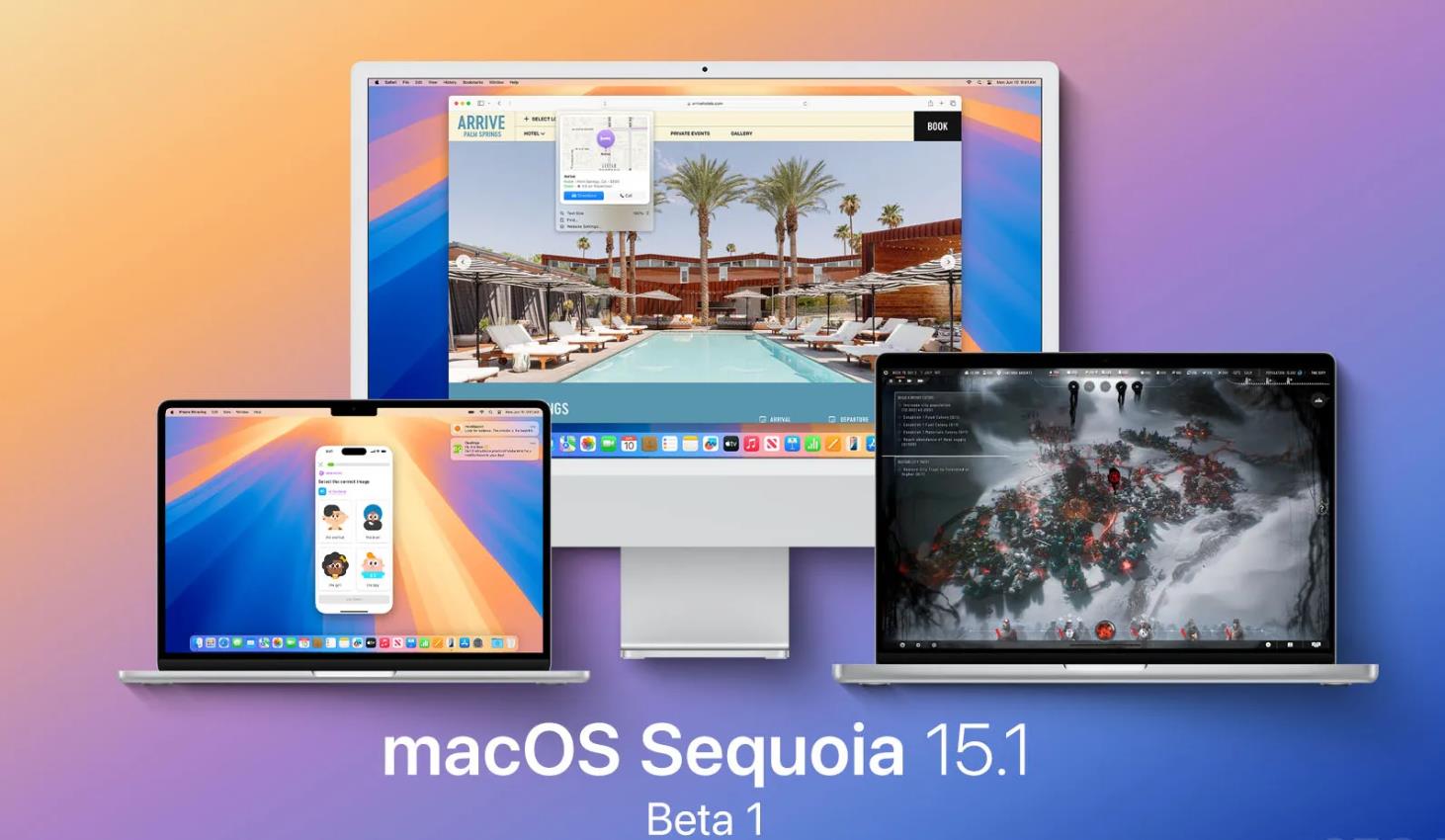 苹果发布macOS 15.1 Beta 2更新，推出三款红杉主题新壁纸
