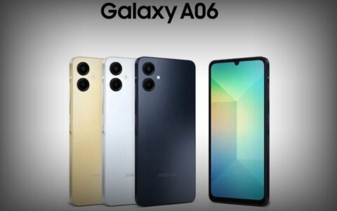 三星Galaxy A06外观曝光：新增金色配色，设计更纤薄