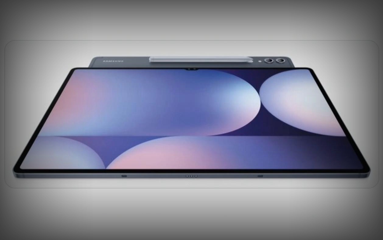 三星Galaxy Tab S10 Ultra外观曝光：横置刘海屏与双摄设计引领平板新风尚