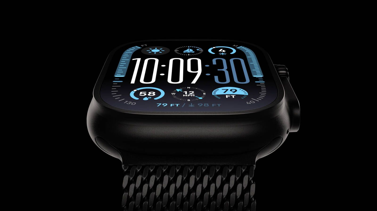 苹果推出Apple Watch Ultra 2：全新黑色钛金属表带、钛金属米兰环及爱马仕合作款