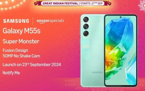三星Galaxy M55s印度发布时间确定，亚马逊独家销售