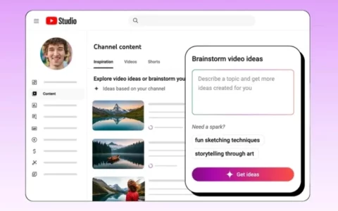 YouTube 将推出 AI“一站式服务”：可生成创意、标题、完整视频