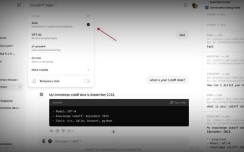 OpenAI ChatGPT新增“Auto”自动模式，智能匹配用户需求