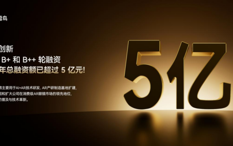 雷鸟创新完成超5亿元融资：不做AI的AR厂商都不是好潜力股