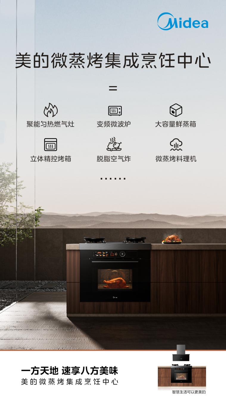 美的推出行业首款微蒸烤集成烹饪中心，推动行业发展新趋势